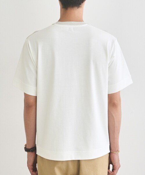 TAKEO KIKUCHI（タケオキクチ）の「テクスチャーニット コンビ カットソー（Tシャツ/カットソー・メンズ・ブルー/ライトグレー/ネイビー・04/03/02）」の19枚目の写真