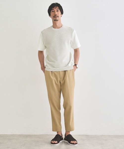 TAKEO KIKUCHI（タケオキクチ）の「テクスチャーニット コンビ カットソー（Tシャツ/カットソー・メンズ・ブルー/ライトグレー/ネイビー・04/03/02）」の11枚目の写真