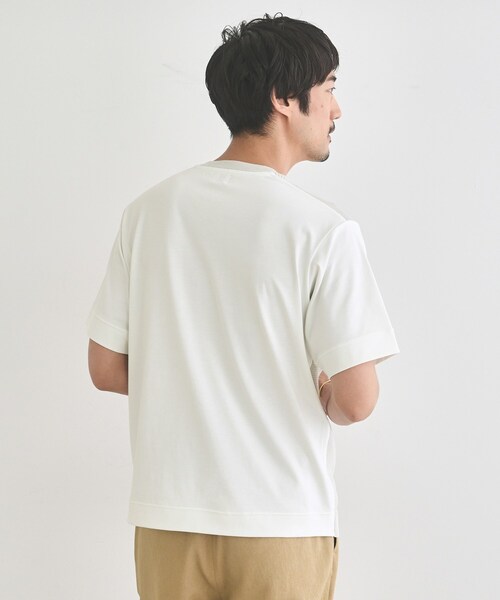 TAKEO KIKUCHI（タケオキクチ）の「テクスチャーニット コンビ カットソー（Tシャツ/カットソー・メンズ・ブルー/ライトグレー/ネイビー・04/03/02）」の12枚目の写真