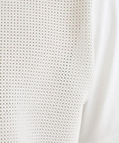 TAKEO KIKUCHI（タケオキクチ）の「テクスチャーニット コンビ カットソー（Tシャツ/カットソー・メンズ・ブルー/ライトグレー/ネイビー・04/03/02）」の5枚目の写真