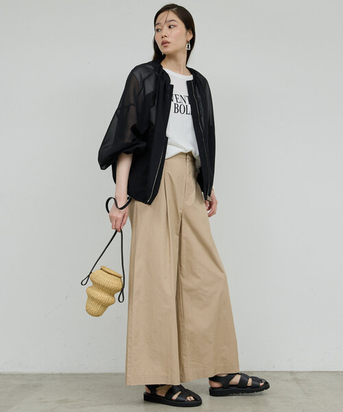 GALLARDAGALANTE(ガリャルダガランテ)の「フレンチシアーT(Tシャツ/カットソー・レディース・ホワイト/ピンク/チャコールグレー・FREE)」の14枚目の写真