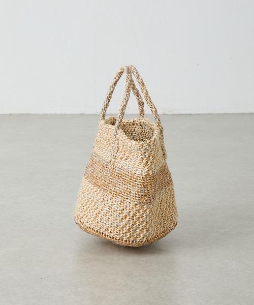 COLLAGE GALLARDAGALANTE（コラージュガリャルダガランテ）の「Africansquare/カゴバッグ（かごバッグ・レディース・ゴールド・FREE）」の6枚目の写真