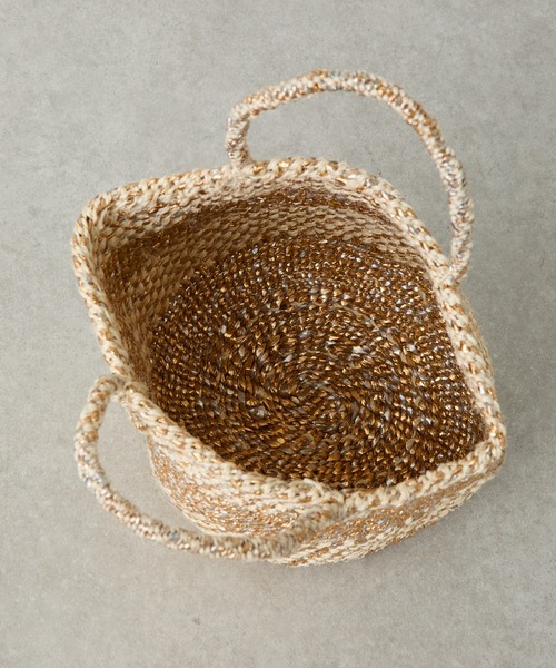 COLLAGE GALLARDAGALANTE（コラージュガリャルダガランテ）の「Africansquare/カゴバッグ（かごバッグ・レディース・ゴールド・FREE）」の9枚目の写真