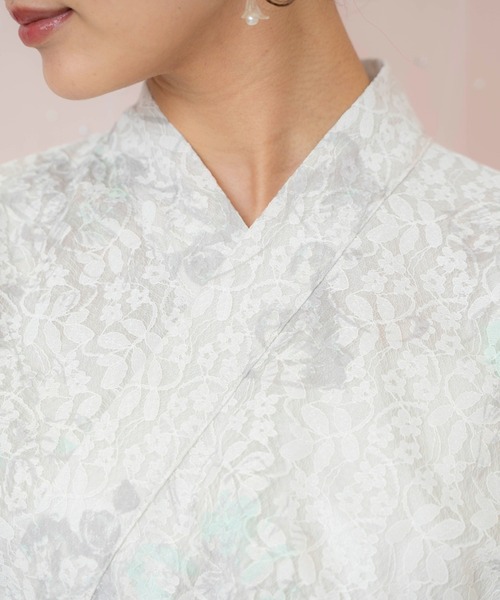 WILLSELECTION(ウィルセレクション)の「ニュアンスフラワーレース浴衣SET(ワンピース・レディース・ピンク/ホワイト/ネイビー・FREE)」の11枚目の写真