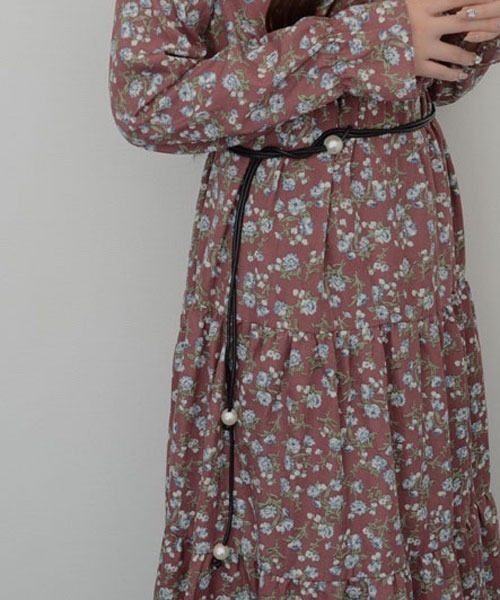 VIBGYOR Women（ヴィブジョー　ウィメン）の「【resonance】パール付き シンプルデザイン ウエストマーク 細合皮ベルト【マルチウェイ】（ベルト・レディース・ダークブラウン/ブラウン/ブラック/アイボリー・FREE）」の3枚目の写真