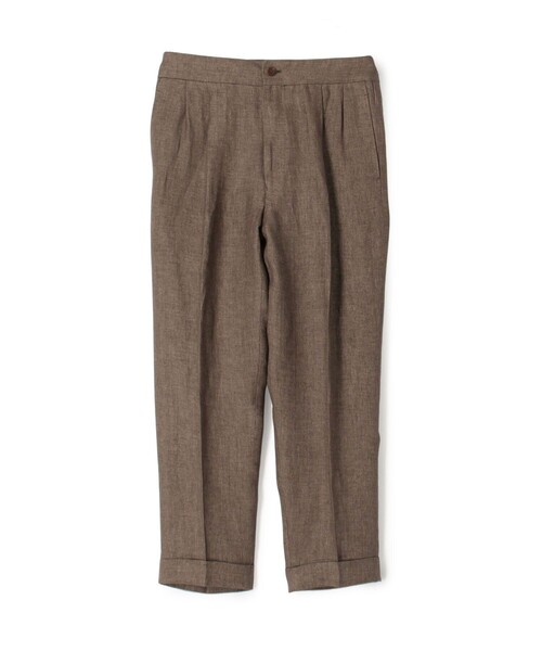 TOMORROWLAND　リネン バックベルト ペグトップスラックス リネン バックベルト ペグトップスラックス SOLBIATI（スラックス