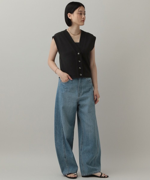 A part by（アパートバイ）の「ミラノリブベスト（ベスト・レディース・ライトグレー/ボルドー/ブラック・FREE）」の22枚目の写真