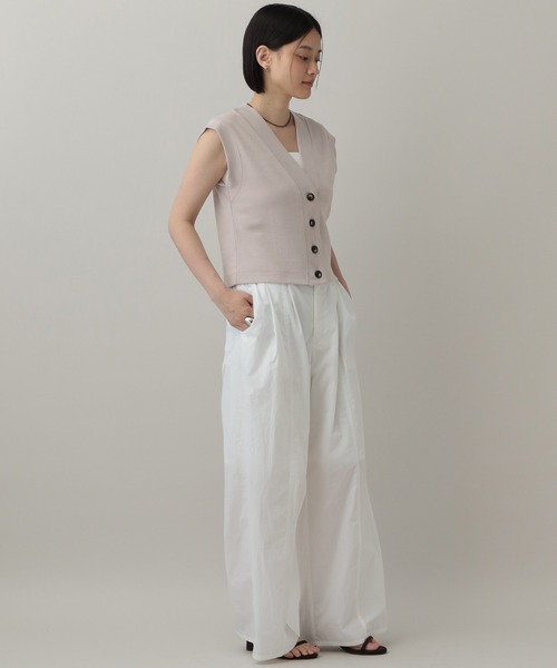 A part by（アパートバイ）の「ミラノリブベスト（ベスト・レディース・ライトグレー/ボルドー/ブラック・FREE）」の14枚目の写真