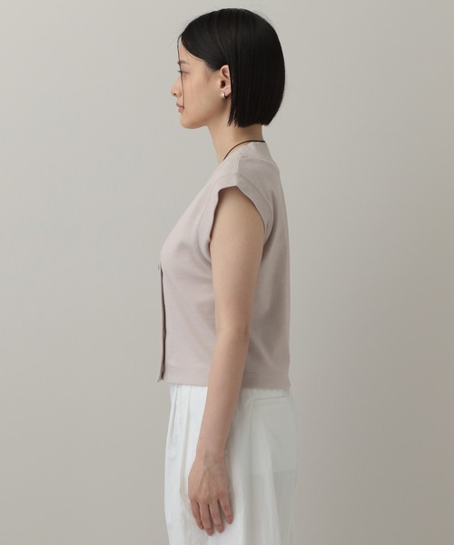 A part by（アパートバイ）の「ミラノリブベスト（ベスト・レディース・ライトグレー/ボルドー/ブラック・FREE）」の10枚目の写真