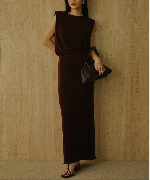 セール】アセテートカットナロースカート（スカート）｜anuans（ア