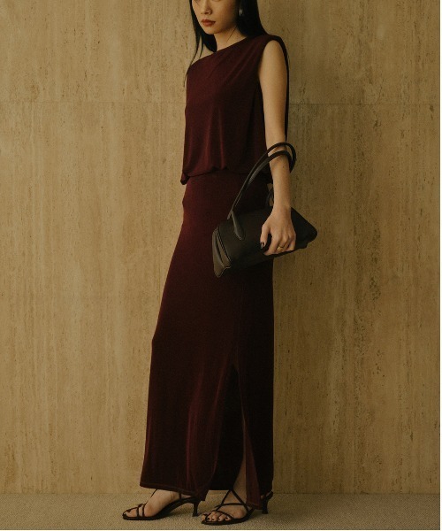 セール】アセテートカットナロースカート（スカート）｜anuans（ア