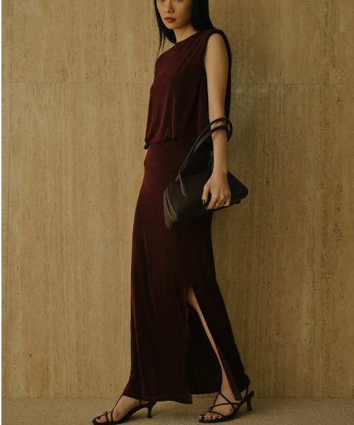 セール】アセテートカットナロースカート（スカート）｜anuans（ア