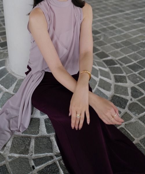 セール】アセテートカットナロースカート（スカート）｜anuans（ア