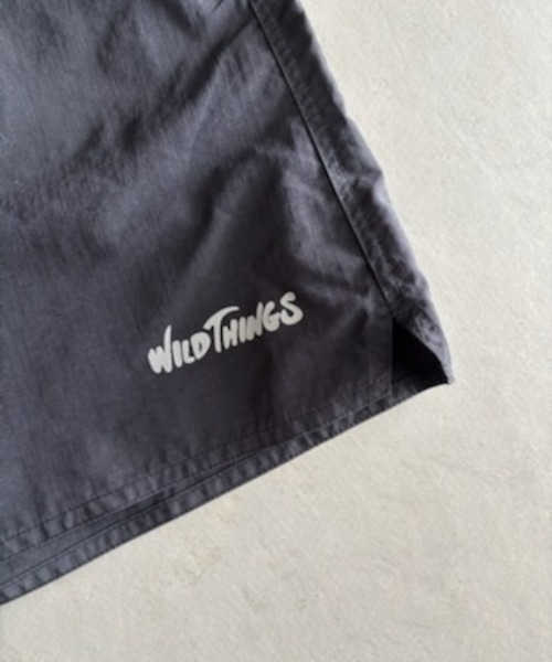 WILD THINGS（ワイルドシングス）の「【WILD THINGS】Military Nylon Ripstop Wide Baggy Shorts / ミリタリーナイロン リップストップワイドバ（その他パンツ・メンズ・ブラック/グレー/ベージュ・L/M/S）」の6枚目の写真