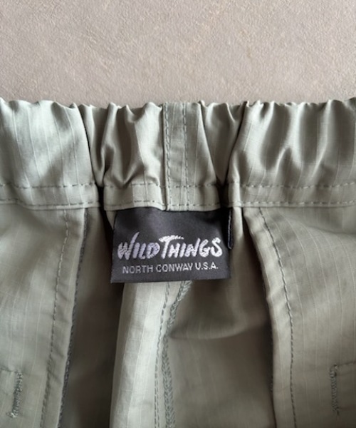 WILD THINGS（ワイルドシングス）の「【WILD THINGS】Military Nylon Ripstop Wide Baggy Shorts / ミリタリーナイロン リップストップワイドバ（その他パンツ・メンズ・ブラック/グレー/ベージュ・L/M/S）」の12枚目の写真
