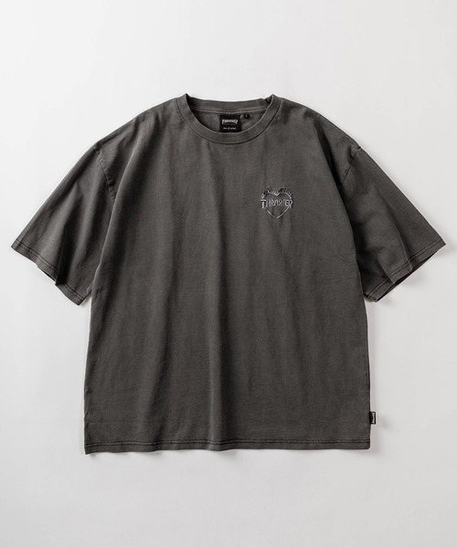 激レア THRASHER ファイヤーハートロゴ Tシャツ Mアッシュグレー 激レア THRASHER ファイヤーハートロゴ Tシャツ Mアッシュグレー