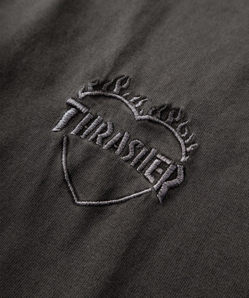 THRASHER(スラッシャー)の「【70】【THRASHER/スラッシャー】ピグメント加工 ファイヤー ハートロゴ Tシャツ/バックプリント/26SS新色追加(Tシャツ/カットソー・レディース・サックスブルー/チャコールグレー/グレー/ピンク/ブラウン/ダークグレー/グレー系その他・M/L/XL)」の18枚目の写真