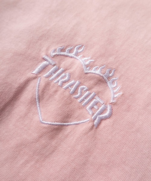 THRASHER(スラッシャー)の「【70】【THRASHER/スラッシャー】ピグメント加工 ファイヤー ハートロゴ Tシャツ/バックプリント/26SS新色追加(Tシャツ/カットソー・レディース・サックスブルー/チャコールグレー/グレー/ピンク/ブラウン/ダークグレー/グレー系その他・M/L/XL)」の20枚目の写真