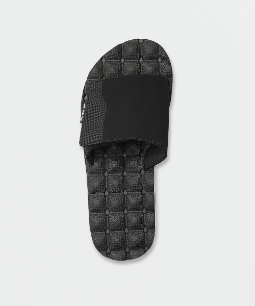 VOLCOM(ボルコム)の「【VOLCOM/ボルコム】 Recliner Slides /アッパーストラップヌバックスライドサンダル(シャワサン)(サンダル・メンズ・ブラック×ホワイト・8/9/10)」の4枚目の写真
