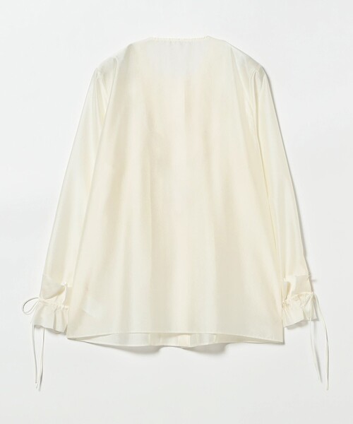 EFFE BEAMS(エッフェビームス)の「フリル オーガンジー ブラウス(シャツ/ブラウス・レディース・ネイビー/ピンク/オフホワイト・38/36)」の11枚目の写真