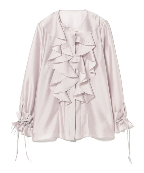 EFFE BEAMS(エッフェビームス)の「フリル オーガンジー ブラウス(シャツ/ブラウス・レディース・ネイビー/ピンク/オフホワイト・38/36)」の13枚目の写真