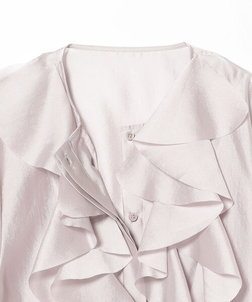 EFFE BEAMS(エッフェビームス)の「フリル オーガンジー ブラウス(シャツ/ブラウス・レディース・ネイビー/ピンク/オフホワイト・38/36)」の14枚目の写真