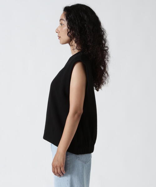 YENN（イエン）の「YENN（イエン）SLEEVELESS SWEAT PO（Tシャツ/カットソー・レディース・ブラック/その他6・F）」の9枚目の写真