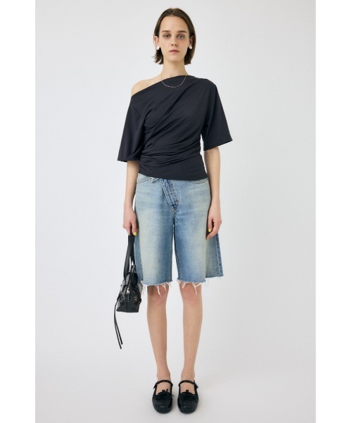 MOUSSY(マウジー)の「CROSS WAIST ハーフパンツ(デニムパンツ・レディース・ライトブルー/ブラック・0/1/2)」の21枚目の写真
