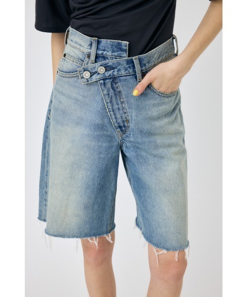 MOUSSY(マウジー)の「CROSS WAIST ハーフパンツ(デニムパンツ・レディース・ライトブルー/ブラック・0/1/2)」の22枚目の写真