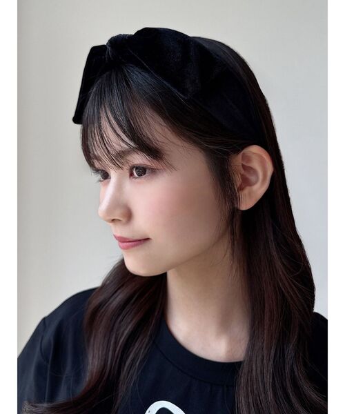 RESEXXY（リゼクシー）の「ベロアリボンカチューシャ（カチューシャ・レディース・ブラック/ブラウン・FREE）」の5枚目の写真