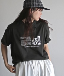 デザインモチーフロゴTシャツ