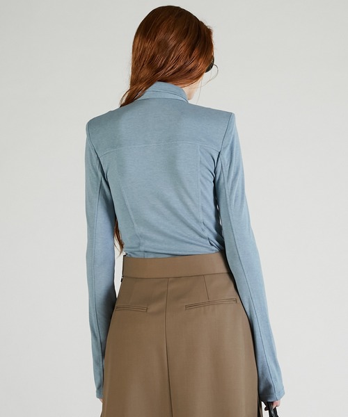 PRANK PROJECT（プランクプロジェクト）の「【Pre-Order】ネクタイスリムシャツ / Necktie Slim Shirt（その他トップス・レディース・ライトブルー/ライトイエロー/チャコールグレー・FREE）」の17枚目の写真