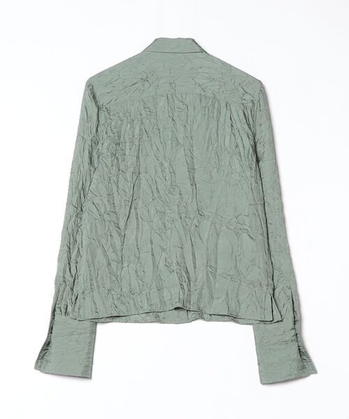 G.V.G.V.(ジーヴィージーヴィー)の「WRINKLE SATIN SHIRT(シャツ/ブラウス・レディース・ブラック/セージグリーン・ONE SIZE)」の18枚目の写真
