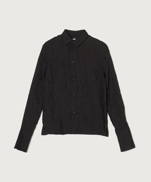 G.V.G.V.(ジーヴィージーヴィー)の「WRINKLE SATIN SHIRT(シャツ/ブラウス・レディース・ブラック/セージグリーン・ONE SIZE)」の13枚目の写真