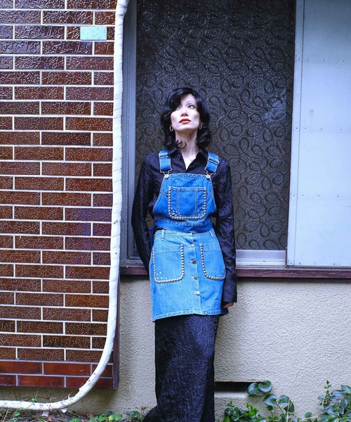 G.V.G.V.(ジーヴィージーヴィー)の「WRINKLE SATIN SHIRT(シャツ/ブラウス・レディース・ブラック/セージグリーン・ONE SIZE)」の20枚目の写真