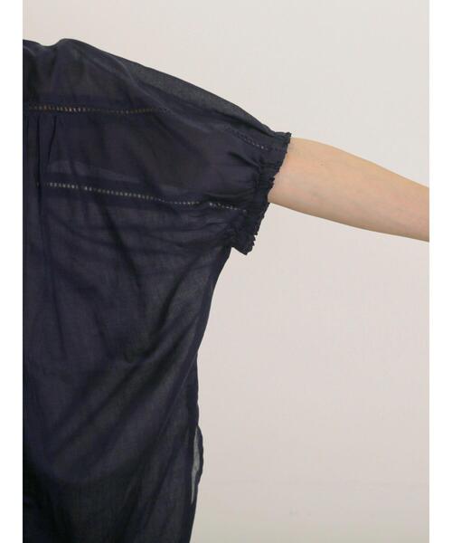 Samansa Mos2（サマンサ モスモス）の「インドピンタック+はしごレースブラウス（シャツ/ブラウス・レディース・レッド/オフホワイト/ネイビー/グリーン・F）」の14枚目の写真