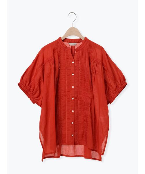 Samansa Mos2（サマンサ モスモス）の「インドピンタック+はしごレースブラウス（シャツ/ブラウス・レディース・レッド/オフホワイト/ネイビー/グリーン・F）」の18枚目の写真