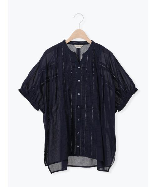 Samansa Mos2（サマンサ モスモス）の「インドピンタック+はしごレースブラウス（シャツ/ブラウス・レディース・レッド/オフホワイト/ネイビー/グリーン・F）」の19枚目の写真