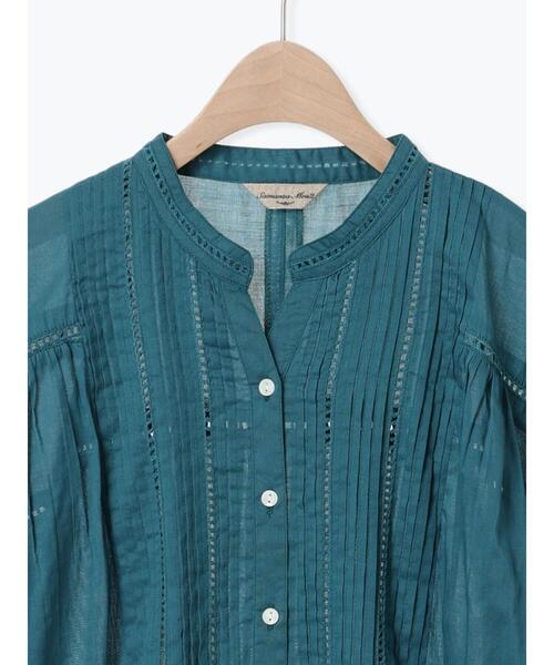 Samansa Mos2（サマンサ モスモス）の「インドピンタック+はしごレースブラウス（シャツ/ブラウス・レディース・レッド/オフホワイト/ネイビー/グリーン・F）」の22枚目の写真