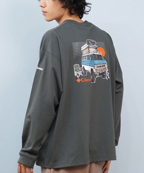 Columbia(コロンビア)の「【限定】columbia/コロンビア ロンT/長袖Tシャツ 吸湿速乾 紫外線防止 PM0993(Tシャツ/カットソー・メンズ・ブラック/ダークベージュ/ダークグレー/ホワイト・L/M/XL)」の4枚目の写真