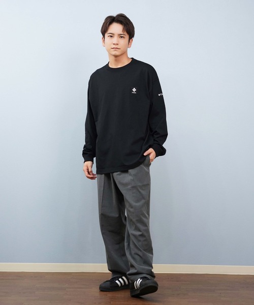 Columbia(コロンビア)の「【限定】columbia/コロンビア ロンT/長袖Tシャツ 吸湿速乾 紫外線防止 PM0993(Tシャツ/カットソー・メンズ・ブラック/ダークベージュ/ダークグレー/ホワイト・L/M/XL)」の15枚目の写真
