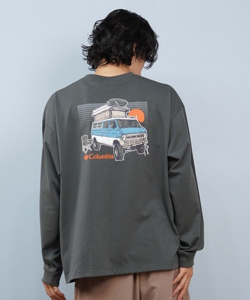 Columbia(コロンビア)の「【限定】columbia/コロンビア ロンT/長袖Tシャツ 吸湿速乾 紫外線防止 PM0993(Tシャツ/カットソー・メンズ・ブラック/ダークベージュ/ダークグレー/ホワイト・L/M/XL)」の20枚目の写真
