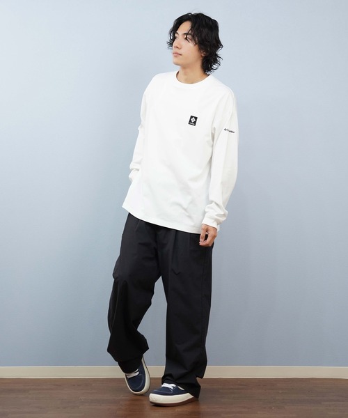 Columbia(コロンビア)の「【限定】columbia/コロンビア ロンT/長袖Tシャツ 吸湿速乾 紫外線防止 PM0993(Tシャツ/カットソー・メンズ・ブラック/ダークベージュ/ダークグレー/ホワイト・L/M/XL)」の9枚目の写真