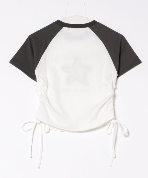 GORGE(ゴージ)の「《サイドギャザー×スターワッペン》ラグランT(Tシャツ/カットソー・レディース・ボルドー/スミクロ/ブラック・F)」の12枚目の写真