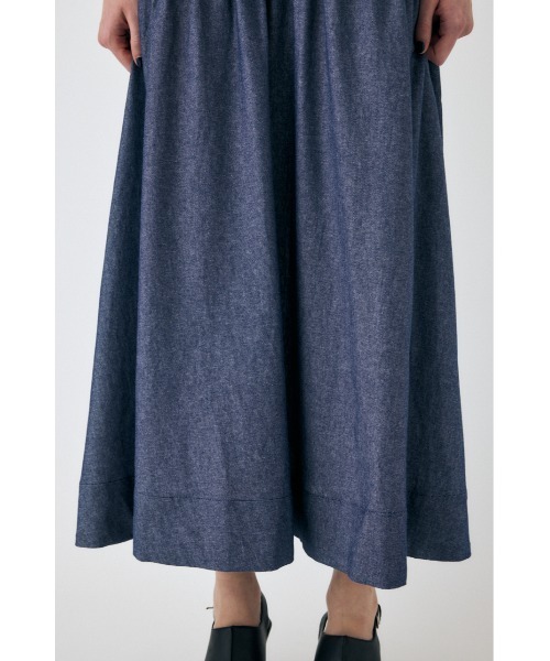 MOUSSY(マウジー)の「【EC・一部店舗限定】SHIRRING GATHER サマードレス(ワンピース・レディース・ブルー/ブラック・1/2)」の12枚目の写真