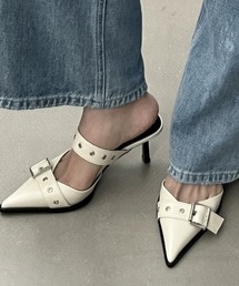 ampm | バックルストラップポインテッドミュールパンプス(パンプス)