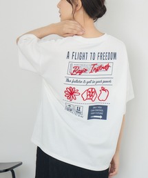 RETRO GIRL（レトロガール）の「ブラシ刺繍BIGTEE（Tシャツ/カットソー）」