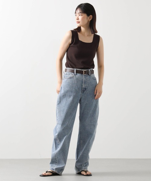 Gready Brilliant（グレディブリリアン）の「スクエアＶ２ＷＡＹタンク（タンクトップ・レディース・ブラウン/ブラック×ベージュ/オフホワイト/モカ/ブラック×ホワイト・FREE）」の9枚目の写真