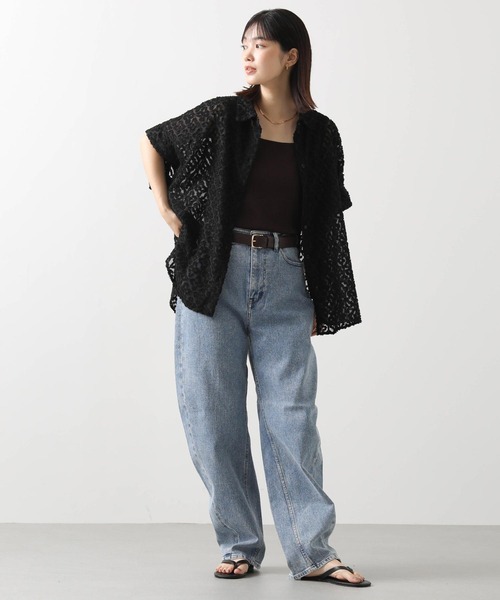 Gready Brilliant（グレディブリリアン）の「スクエアＶ２ＷＡＹタンク（タンクトップ・レディース・ブラウン/ブラック×ベージュ/オフホワイト/モカ/ブラック×ホワイト・FREE）」の11枚目の写真