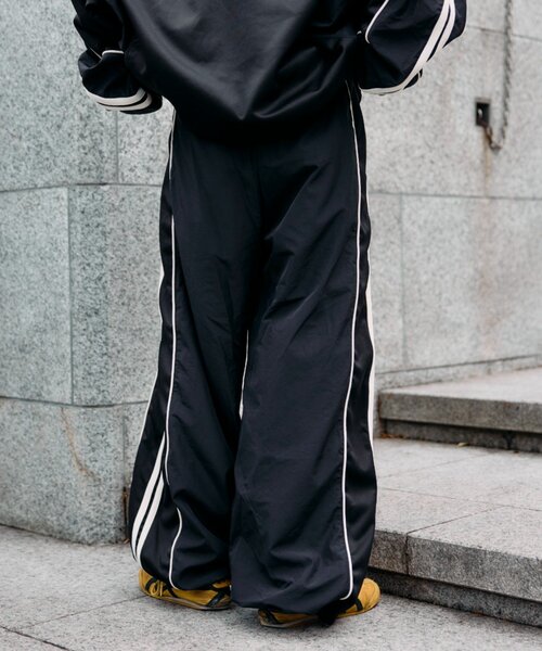etsinta（エシンタ）の「etsintaリメイクドロストワイドジャージパンツ（その他パンツ・レディース・ブラック/グレー/レッド・ONE SIZE）」の8枚目の写真